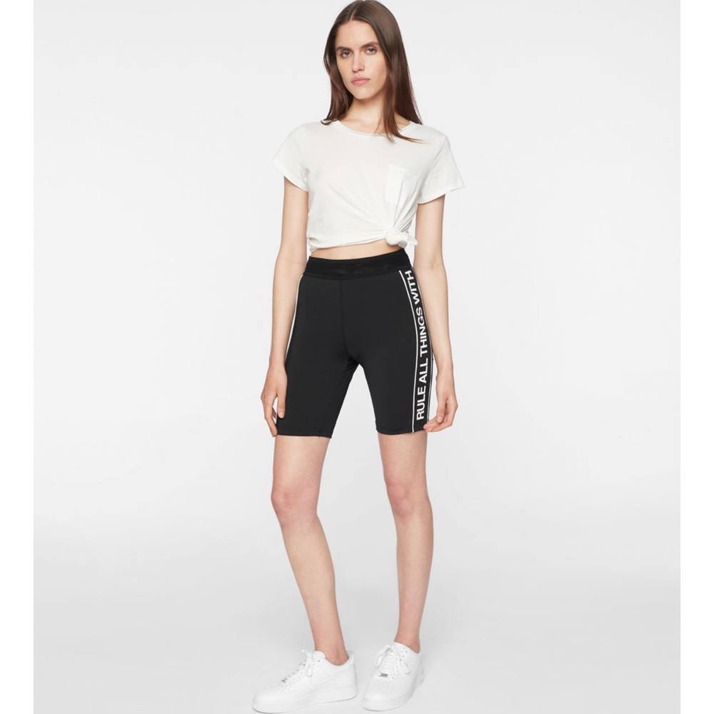 Pam & Gela Logo Side Stripe Bike Shorts NWT
